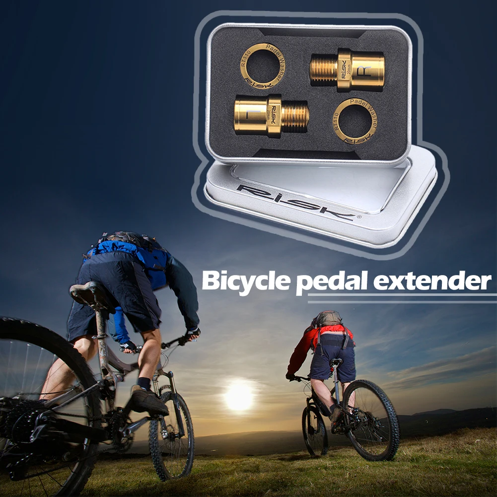 1Pair Cykel Pedal Lås Udvidelse Aksel Pedal Extenders til MTB Mountain Road Bike Pedal Adaptere Afstandsstykker Cykling Tilbehør 0