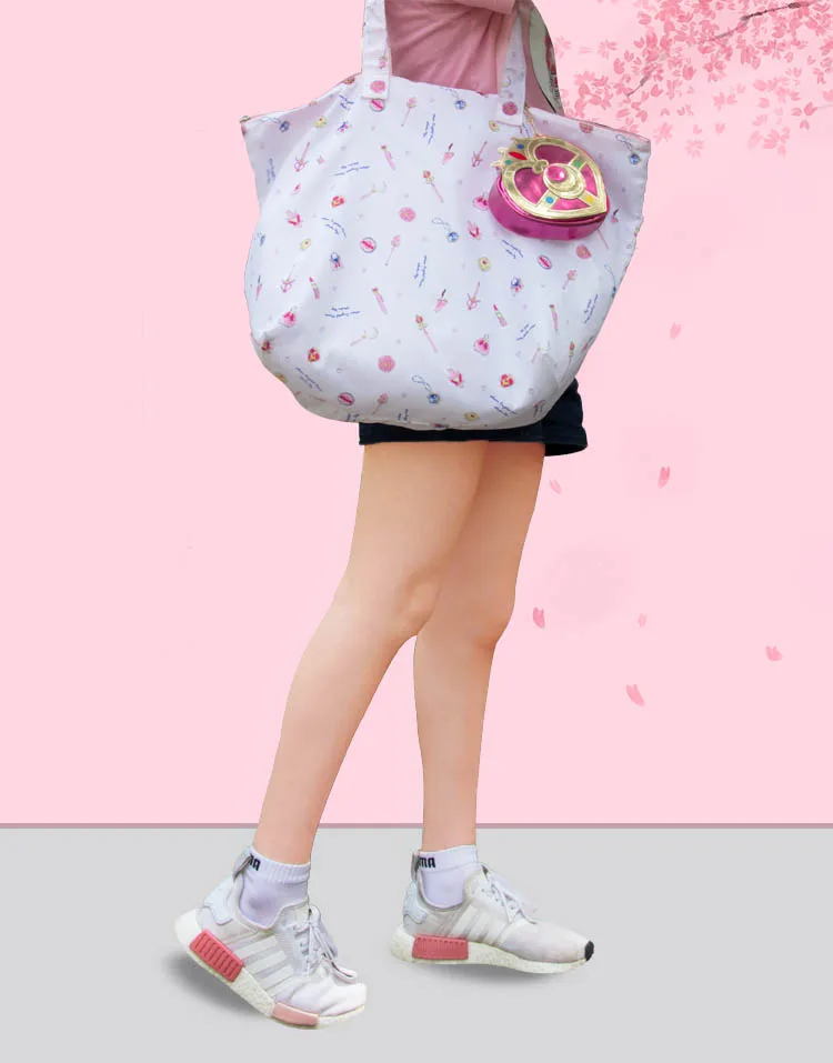 Sailor moon Kosmiske Hjerte Kompakt Etui tote taske Coin Purse wallet Etui Samling cosplay costume 1 0