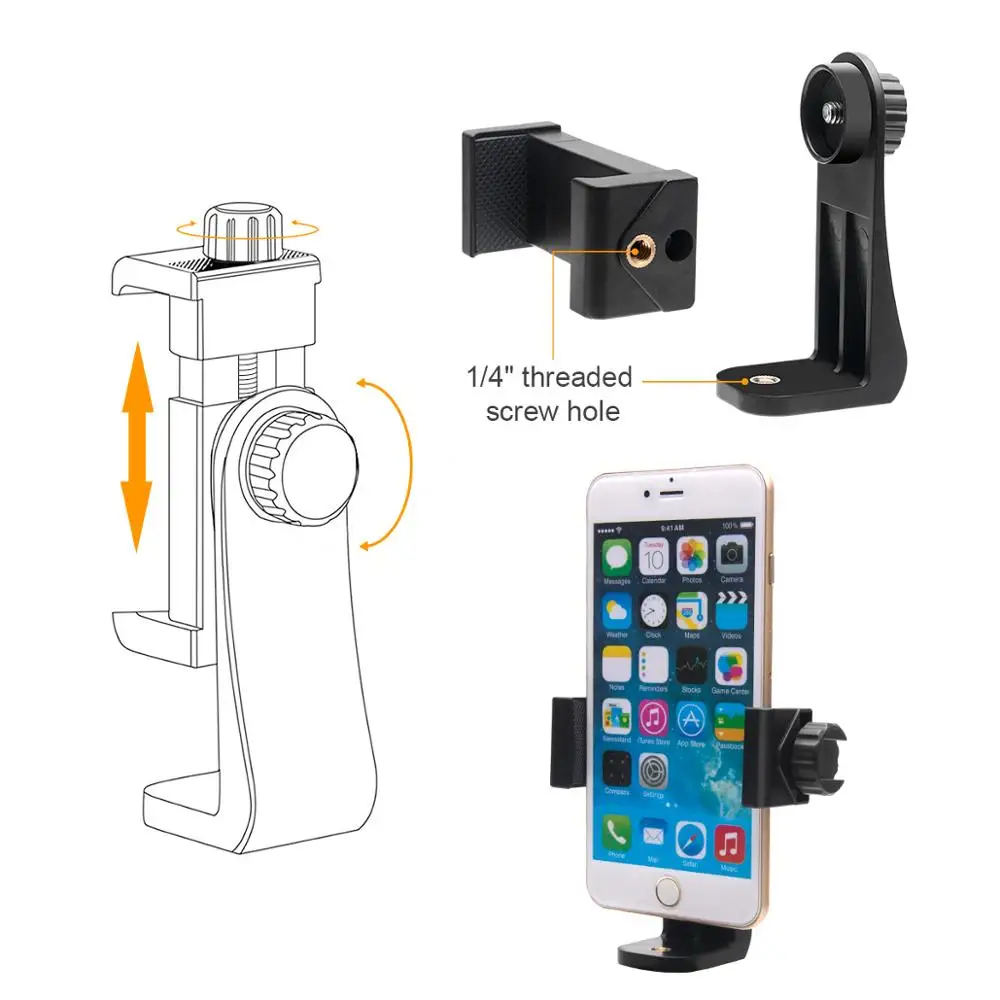 Mobiltelefon Hånd Greb Indehaveren Mobiltelefon Stabilisator Selfie Stick Gimbal Beslag Klemme til iPhone, Samsung, Huawei Xiaomi Oneplus 0