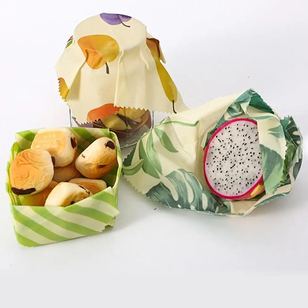 Bivoks Fødevarer Indpakning Genanvendelige Opbevaring Wrap Bæredygtig Økologisk Sandwich & Ost Mad Indpakning Papir 0