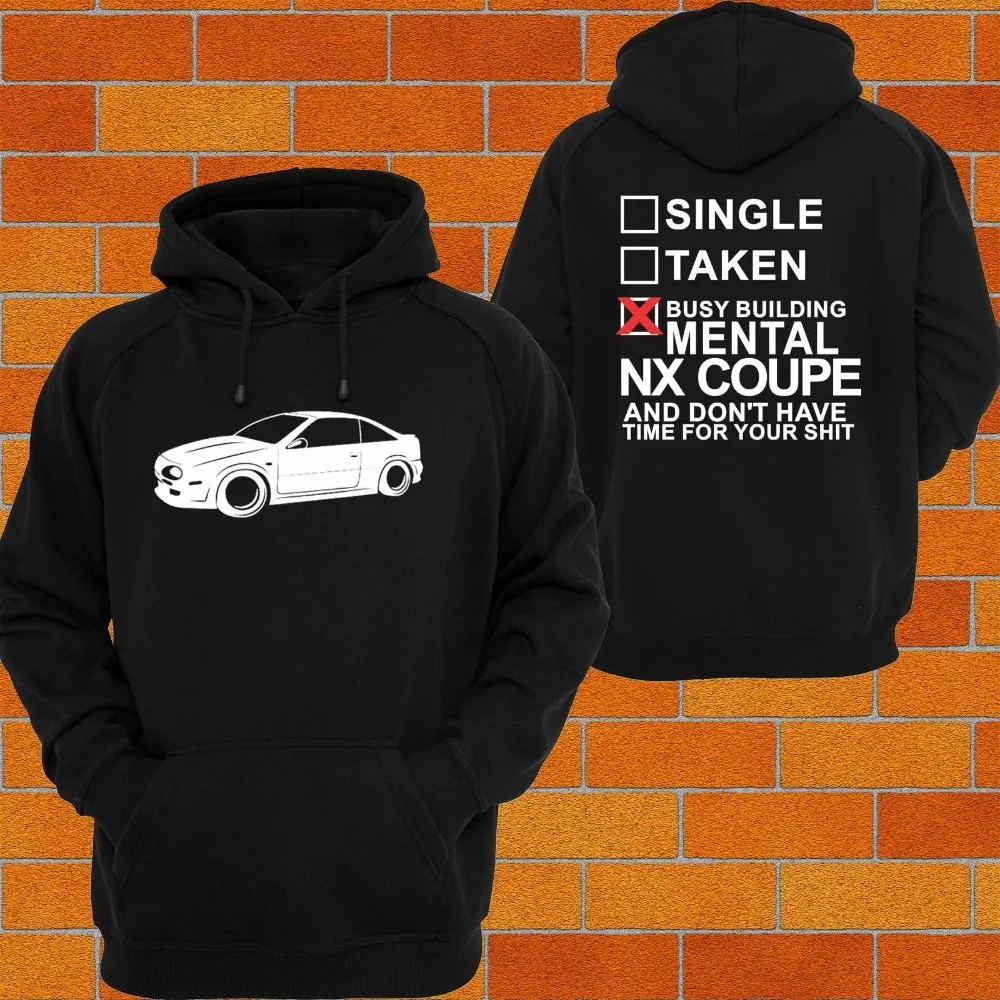 Hoodie, Sweatshirt eller Singlet Nissan B13 NX-Coupe NX R Turbo JDM Race SR20 CA18 0