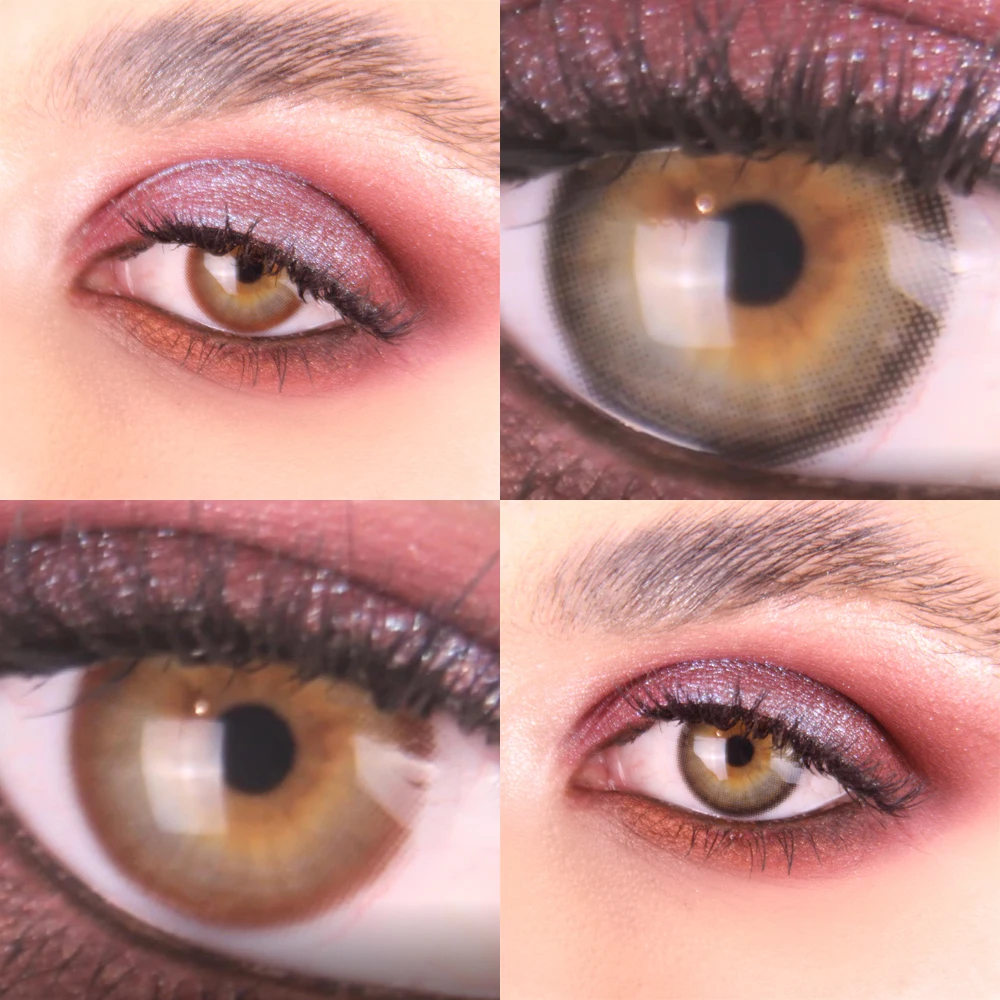 EYESHARE 2 stk/1 Par NYE CIRCLE Serien Kontaktlinser Sort Chokolade Farvet Kontakter Eye Makeup-Objektiv Skønhed Udstyr 0