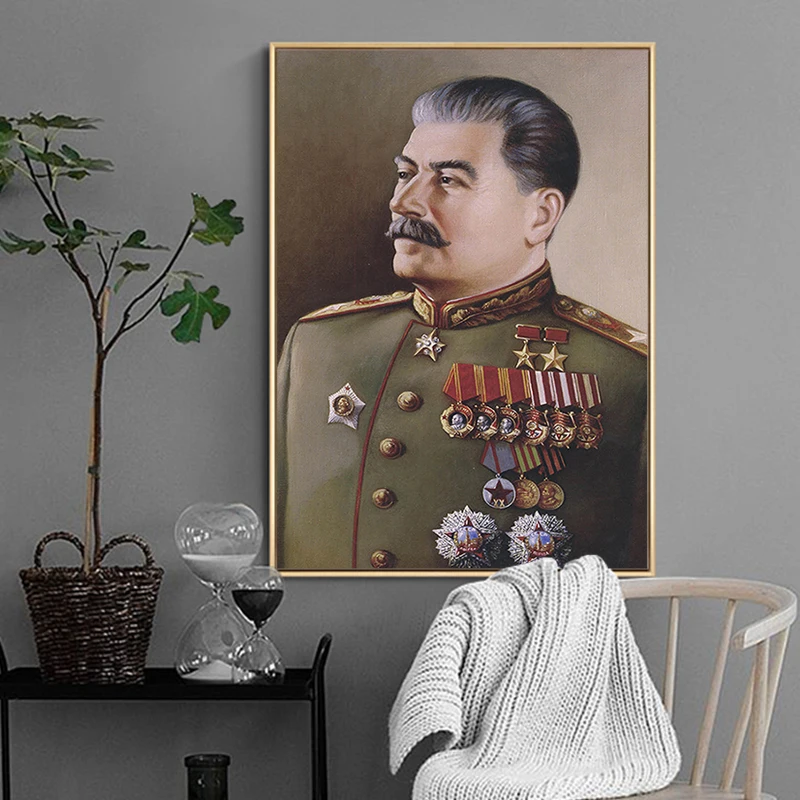 Joseph Stalin Portræt HD Væg Kunst, Lærred, Plakater, Print Maleri Væg Billeder for Moderne Stue Hjem Dekoration Kunst 0