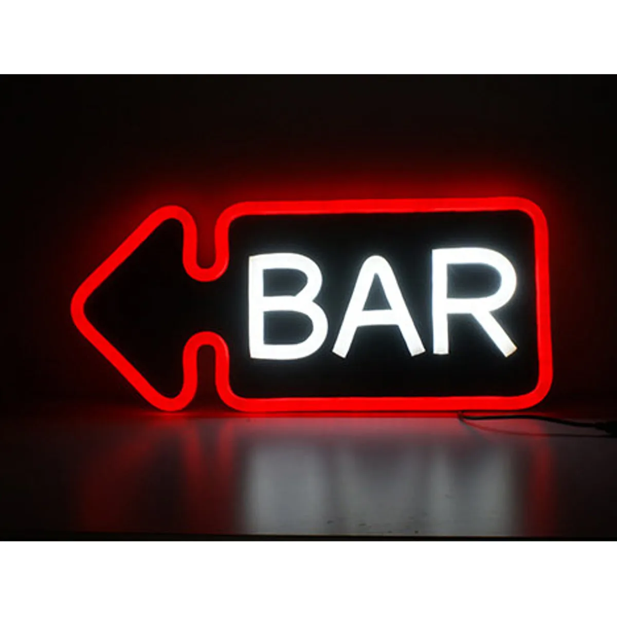 PVC BAR Neon Skilt LED Lys Håndlavet Visuel Kunst Bar Club Væg Lampe Belysning Neon Pærer Bord 48*25*3cm 0