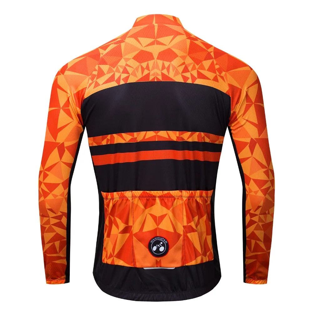 2021 Mænds Trøje med Lange Ærmer Mountain MTB Downhill Cykel Racing Motocross Tøj Shirt Top Cykel Maillot Sort Orange 0