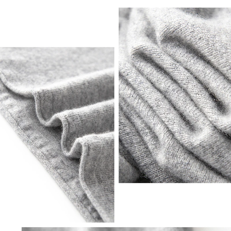 Cashmere sweater kvinder, ren uld V-hals strikket mænds sweater med lange ærmer sort / hvid pullover sweater kvinder i 2020 0