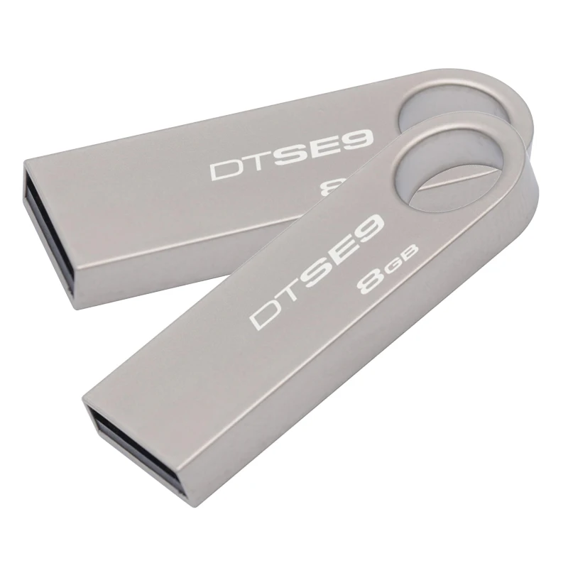 Original Kingston USB-Flash-Drev Nøgler 32GB USB 2.0-Pen-Drev 16GB Metal Materiale DTSE9H Flash USB-Stick 0