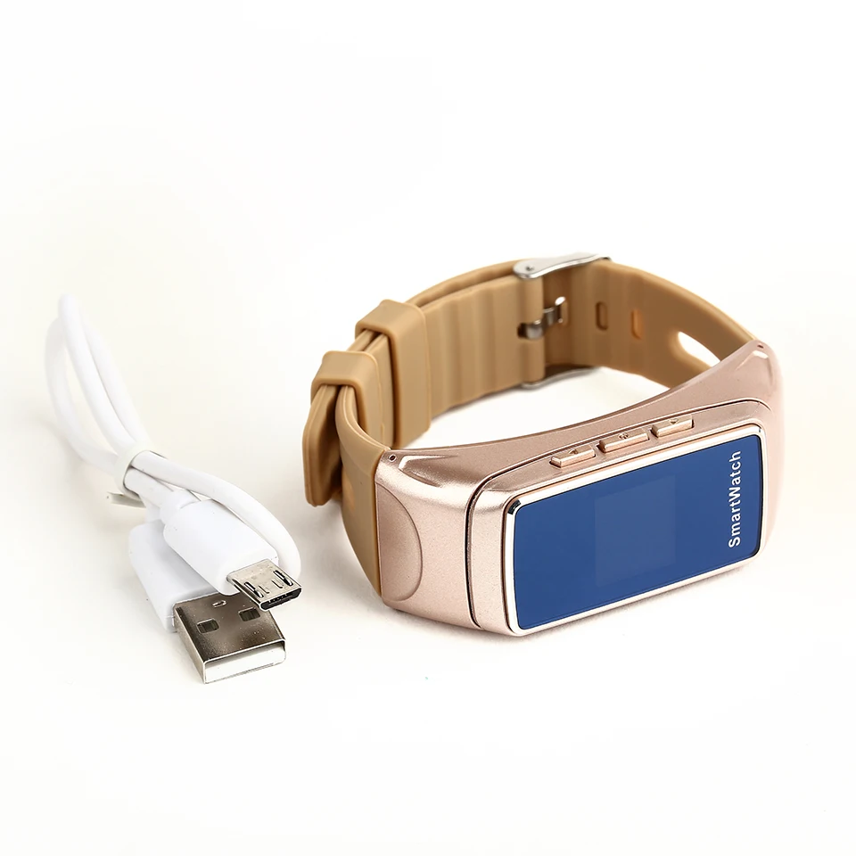 Bluetooth Smart Band pulsmåler Sport sundhed armbånd ur med-afspiller og bluetooth headsettet Besvare Opkald, Smart Ur 0