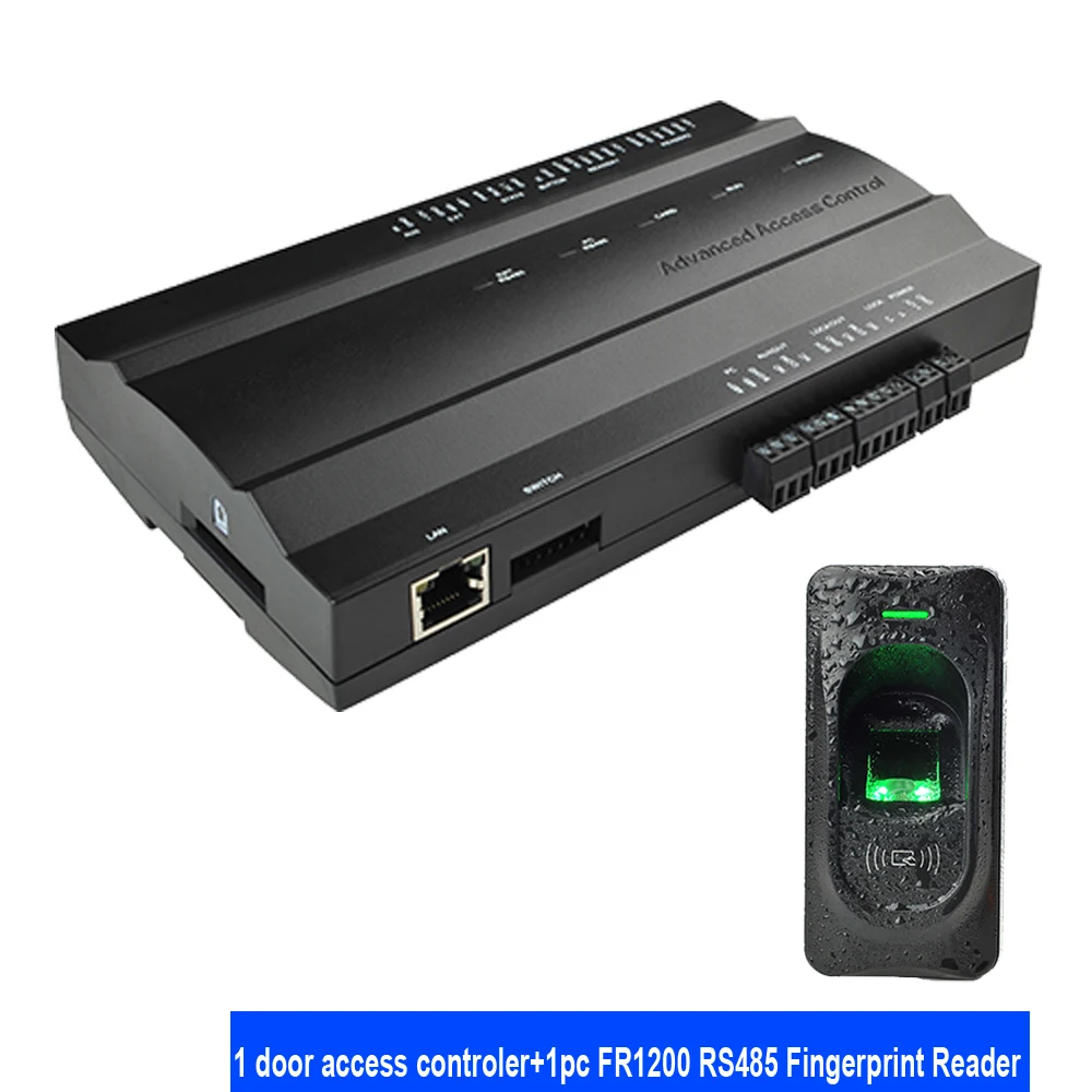 IP-baserede Tcp/Ip Access Control Board RS485 Kommunikation med 125Khz vandtæt RS485 fingeraftrykslæser 0