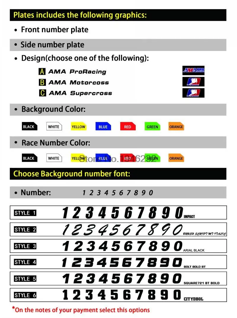 H2CNC Brugerdefinerede Nummerplade Baggrund Grafik Mærkat & Decal For Suzuki RMZ250 RM-Z250 2010 - 2016 2012 RMZ RM-Z 250 0
