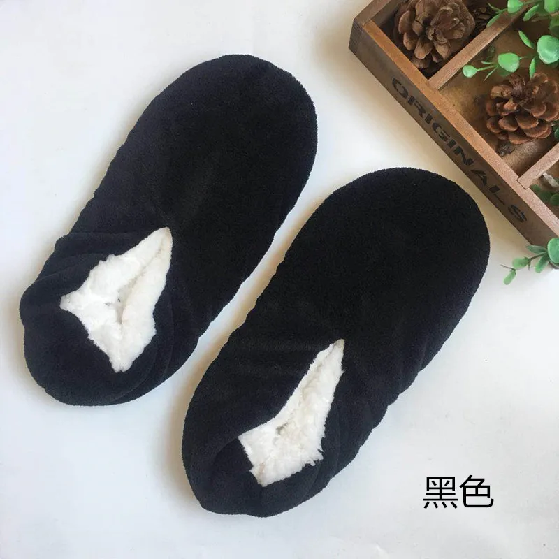 Efterår og vinter mænds hjem strømpevarer blød tunge anti slip fortykket warm-gulvtæppe sko tidlig uddannelse tæppe sokker 0