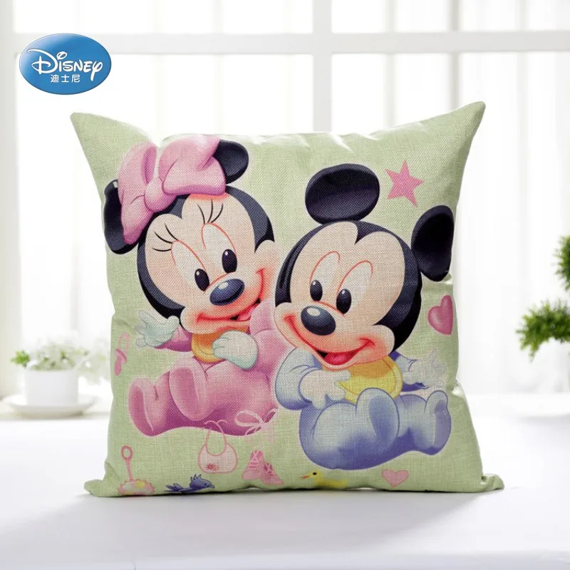 Disney Tegnefilm Mickey, Minnie Mouse Prinsesse Dekorative/nap Pude Tilfælde Dække 1stk Pillowsham pudebetræk for Børn 45x45cm 0
