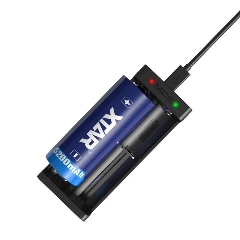 XTAR MC2 Mini-USB-Li-ion Batteri Oplader Universal-3.6 V/3,7 V for 18650 14500 16340 10440 26650 21700 20700 Batterier, Opladning 0