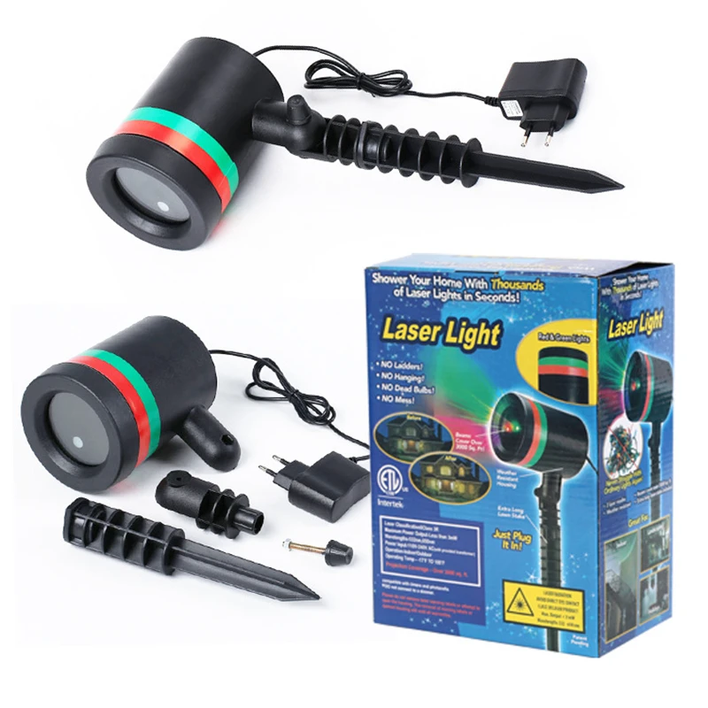 1stk Farverige Laser LED scenelys Projektor Udendørs Haven Lampe Jul nytår Part boligindretning Forsyninger Børn Gaver 0