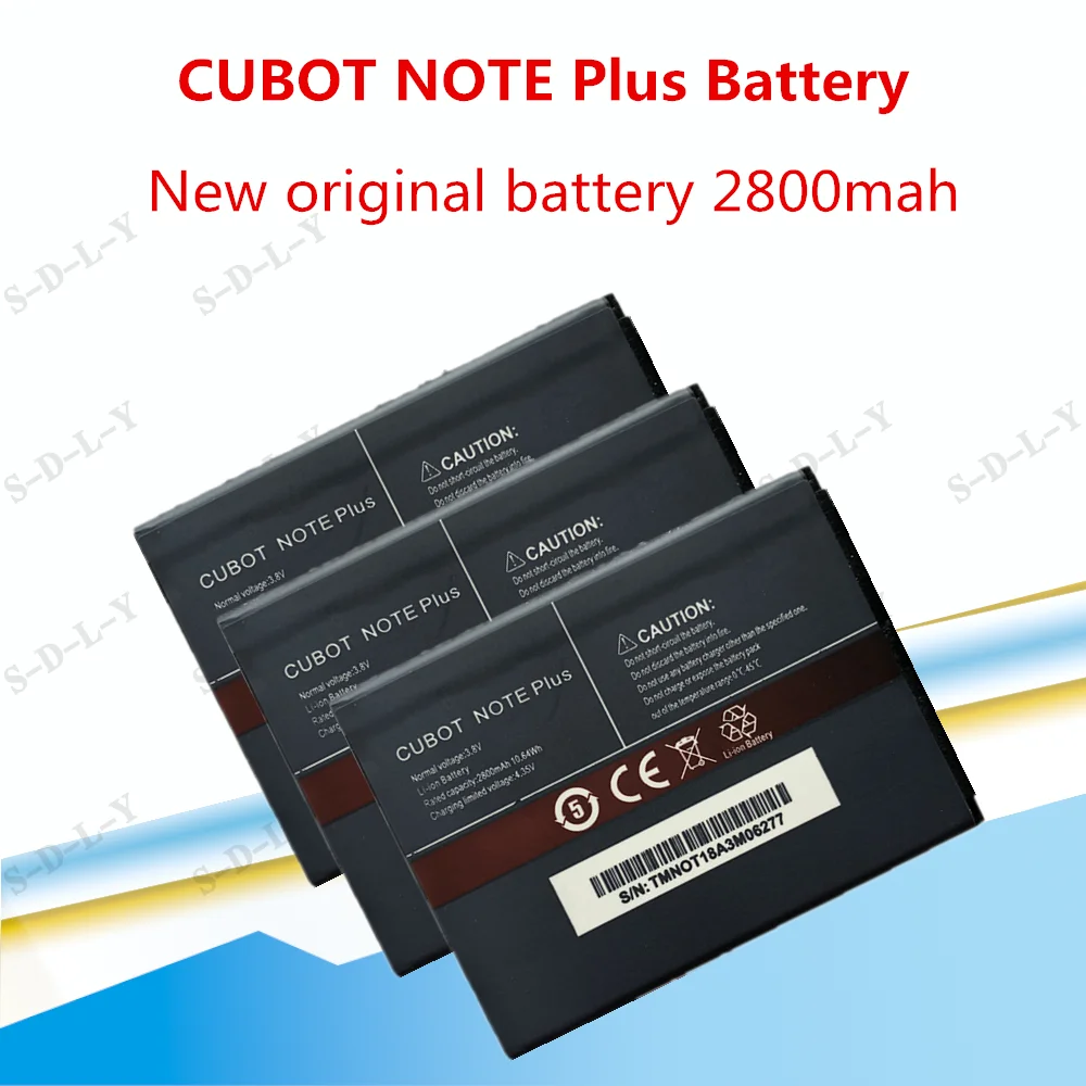 Høj Kvalitet 2800mAh batteri forHigh Kvalitet 2800mAh batteri til CUBOT noteplus Note plus Smartphone Note plus Smartphone 0