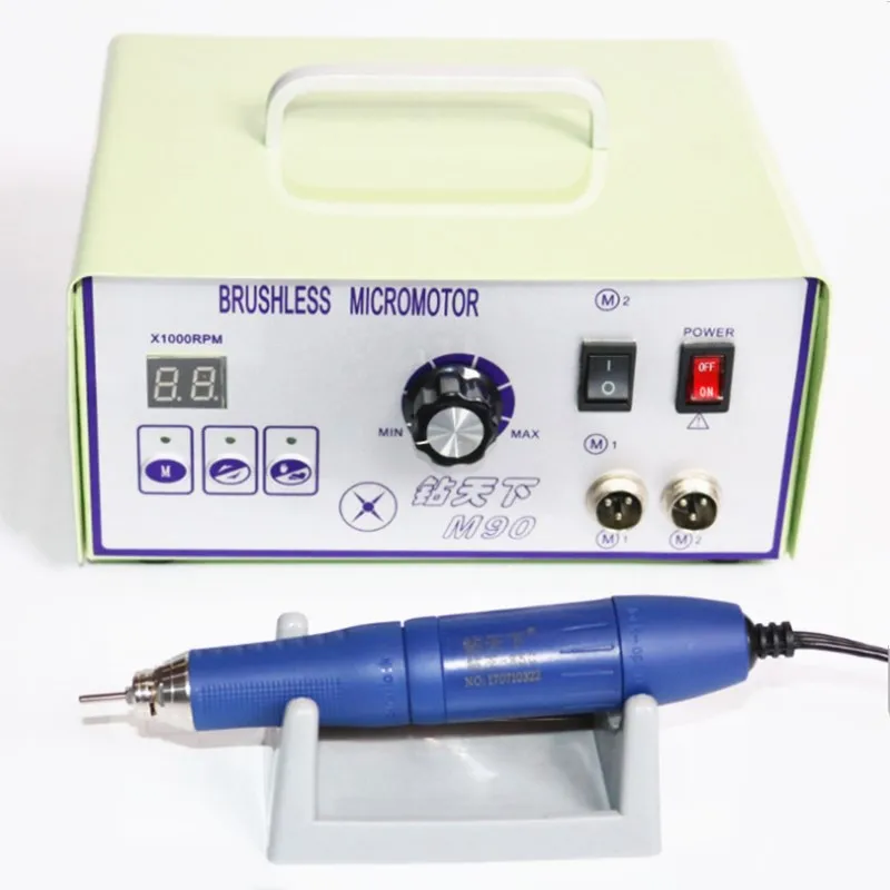Dental Micromotor Polering Machine Tools 70000RPM Børsteløs Enhed med Dental Lab Håndstykket Smykker Gravering Micromotor 0