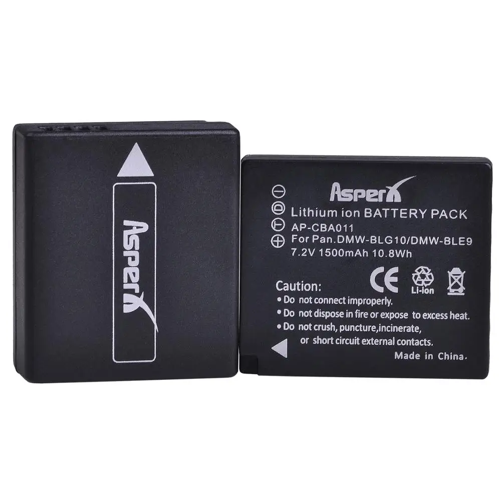 4stk DMW-BLG10 BLG10E BLG10PP BLE9 BLE9E BLE9PP Kamera Batteri + LCD-USB-Oplader til Panasonic Lumix DMC-GF6 GX7 GF3 GF5 BLE9 0