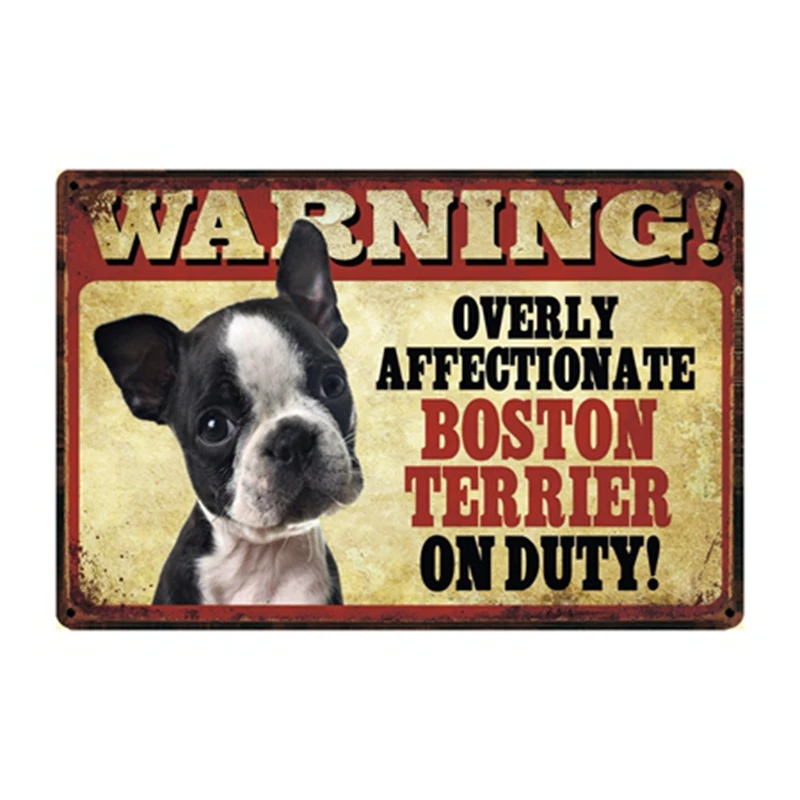 [ Kelly66 ] Kæledyr Hund Waring Akita Basenji Beagle Hund Metal Sign Tin Plakat Hjem Indretning Bar Væg Kunst Maleri 20*30 CM Størrelse Dy84 0