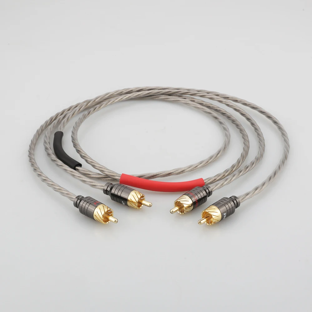 HI-End Odin Silver Plated RCA Interconnect Kabel-RCA-til-RCA-lydkabel Analoge Kabel-phono Kabel Til CD-AMP 0