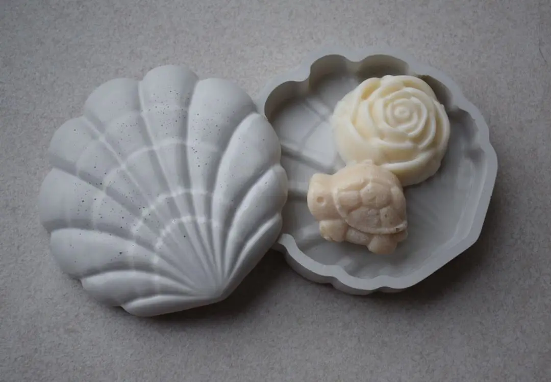 3D Shell opbevaringsboks Silikone Konkrete Skimmel Kreative Formen til at Lave Max Smykker Beholder Forme Badeværelse sæbeskål Skimmel 0