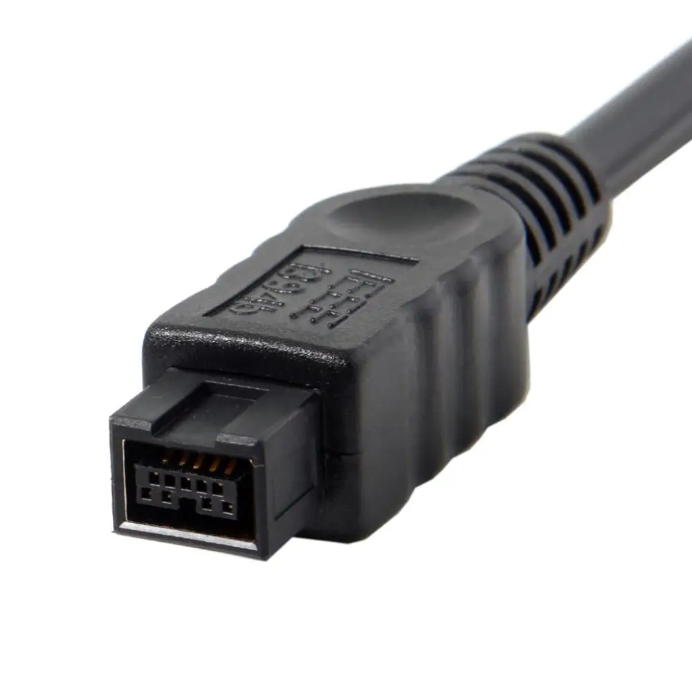 Cablecc Sort Farve IEEE 1394 6PIN Kvinde til at 1394b 9PIN mandlige Firewire 400 TIL 800 Kabel-20cm 0