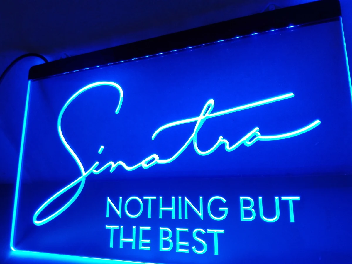 LF163 - Frank Sinatra Noget, Men det Bedste Neon Tegn home decor håndværk 0