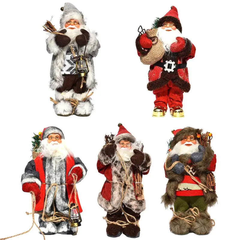 Christmas Santa Dukke Stor Størrelse Santa Claus Legetøj Jul Bløde Dukke Julepynt Gave til Kids Xmas Tree Ornament 0