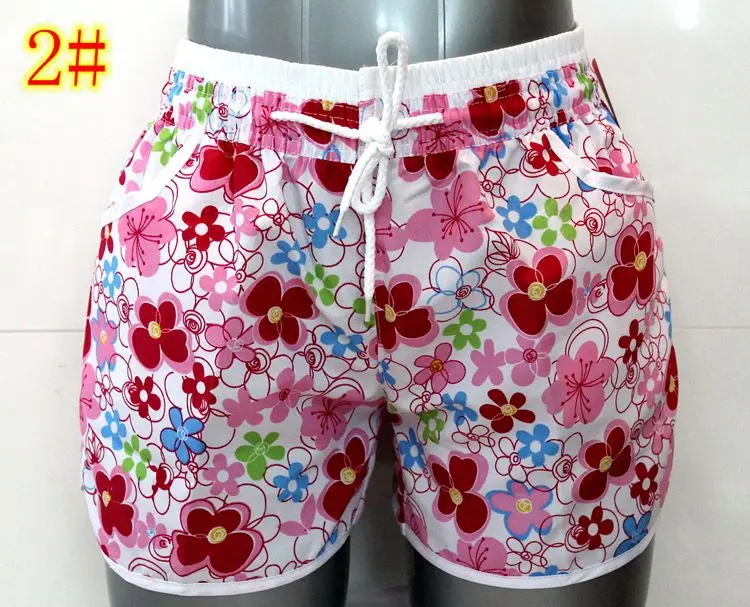 Sommeren kvinders sports shorts beach shorts, badebukser Stranden bukser Beach shorts Flerfarvet print 0