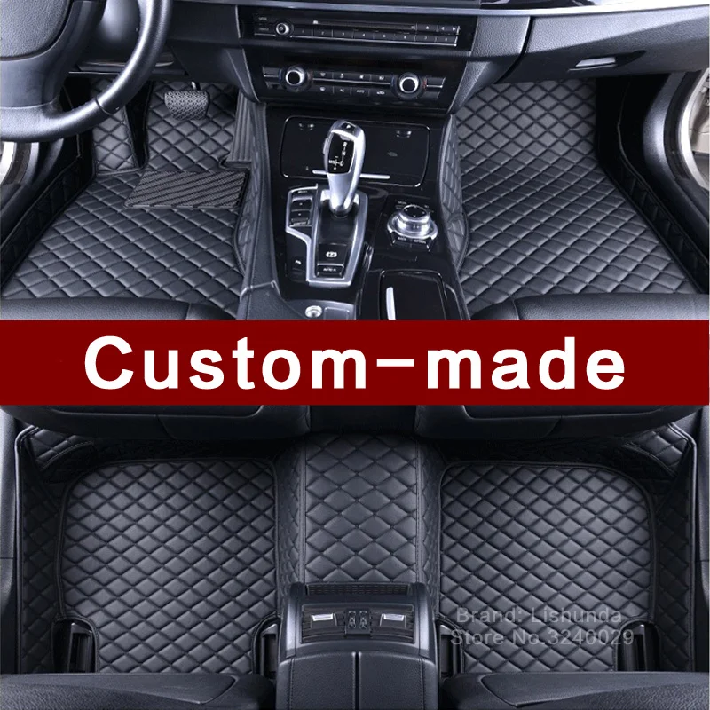 Custom fit bil gulvmåtter i en Audi A8 L S8 A8L D3 D4 D5 LWB/SWB høj kvalitet, luksus bil-styling tæpper vejr tæppe liners 0