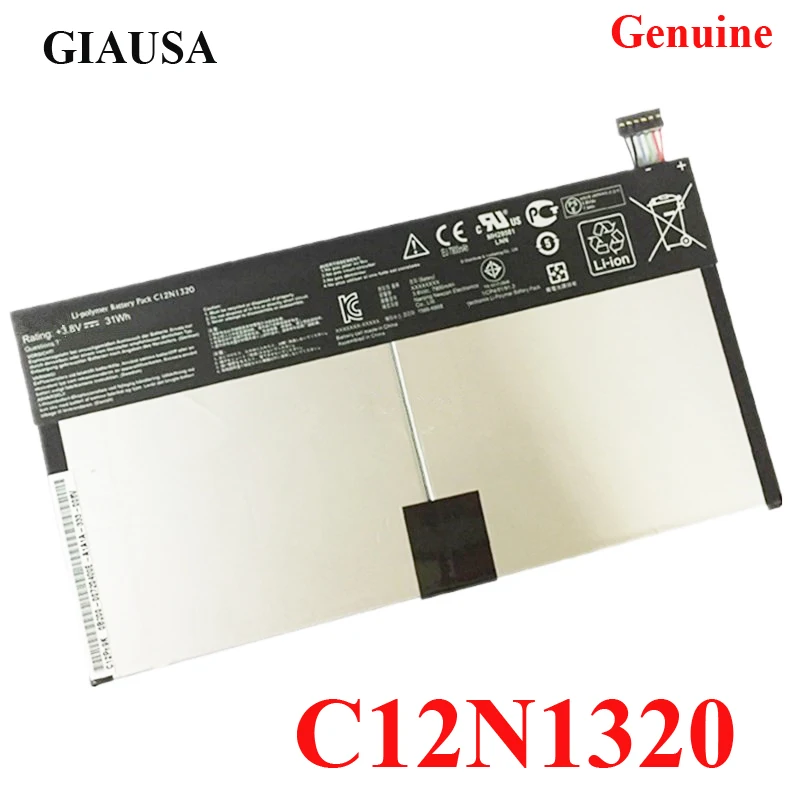 GIAUSA C12N1320 batteri til Asus Transformer Book T100T T100TA T100TA-C1 Tablet 31wh 0