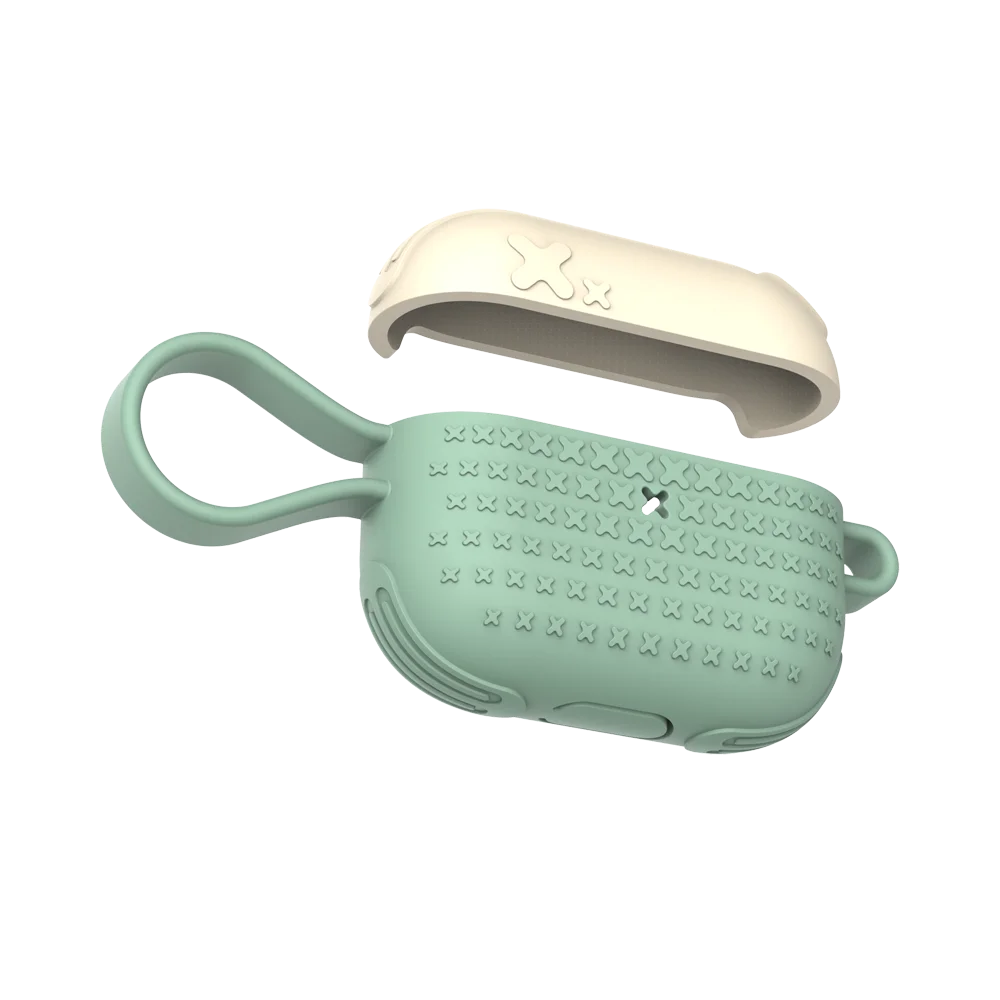 TyRoq Silikone Case Til Apple AirPods Pro Med Nøglering Hook Op, der Passer Perfekt Til AirPods Pro Beskyttende for AirPods 3 Stødsikkert 0