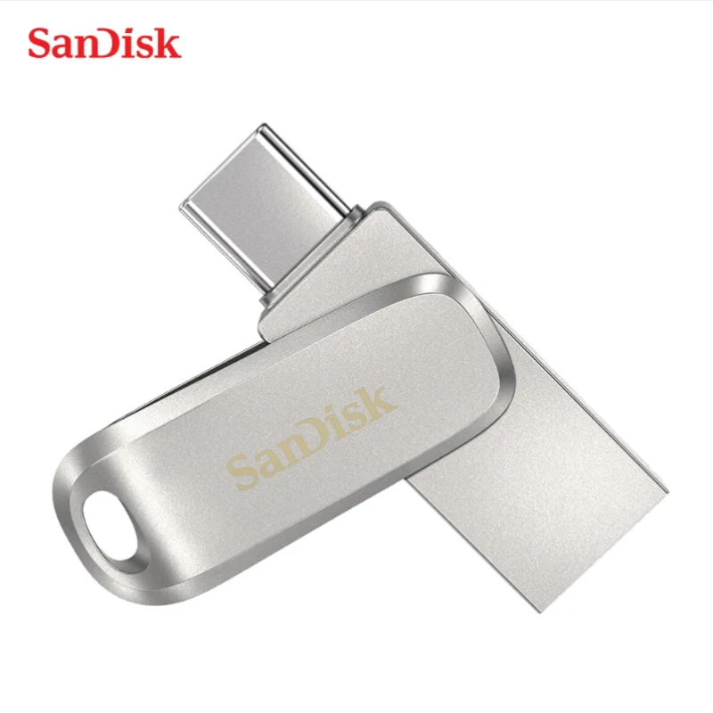 SanDisk SDDDC4 Ultra-Luxe USB 3.1 512 gb Flash-Drev Type C 256 GB Dual Pendrive 128GB 32GB, 64GB Metal Type EN OTG Flash-Drev 0