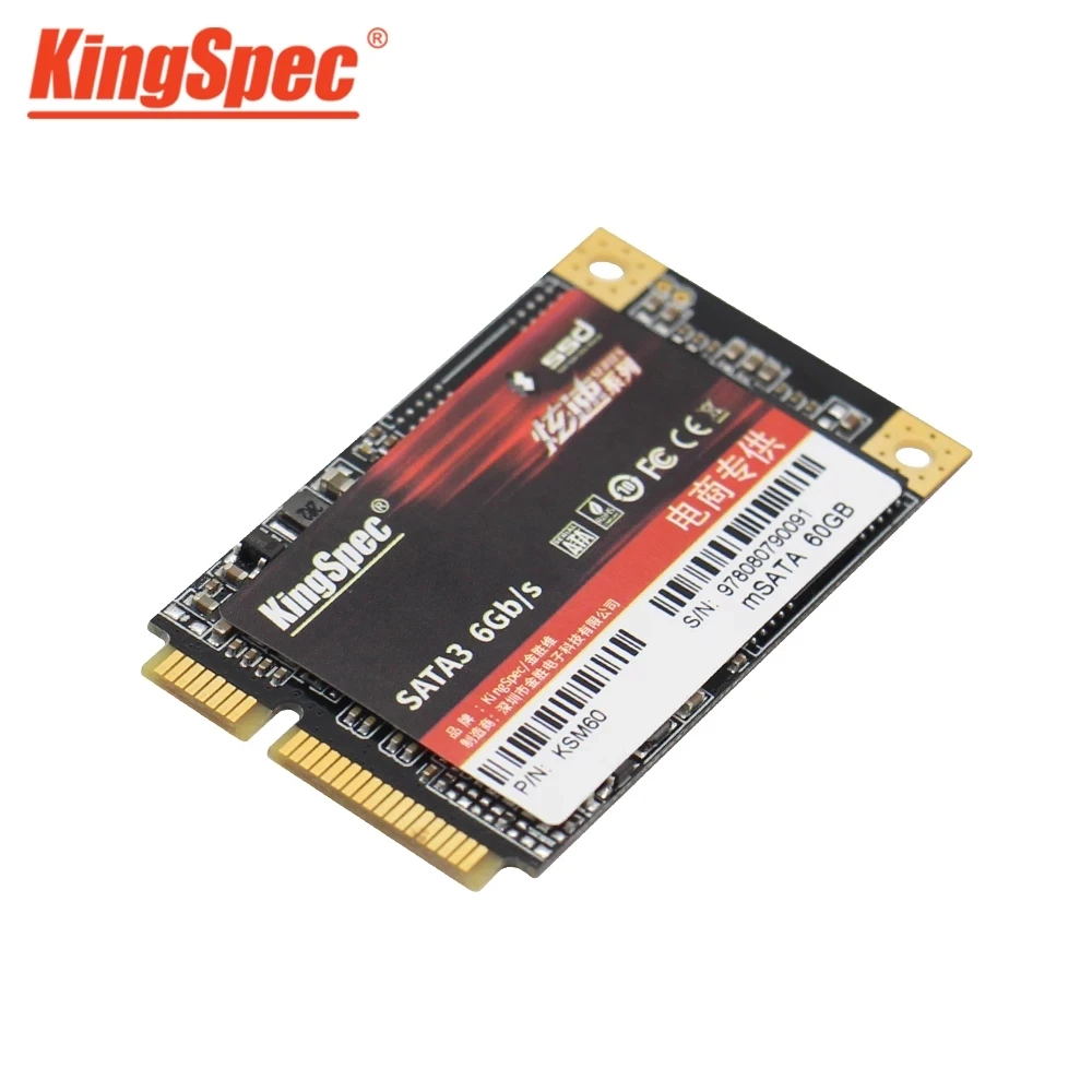 KingSpec mSATA SSD 1TB SSD Disk 64GB 128GB 256 GB 512 GB Mini SATA-III Interne ssd-harddisken Til Bærbar Server 0