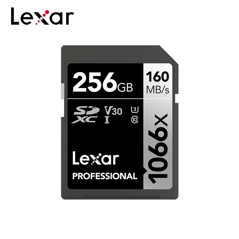 Lexar Professionel SD-Kort 1066x Originale Hukommelseskort på Op til 160 mb/s 256GB 128GB 64GB SDXC UHS-I U3 V30 Flash-Kort Til 4K Kamera 0