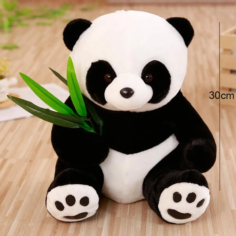 Baby Bamser Dejlige Tegnefilm Panda Bambus Fyldte Bløde Dyr Dukke Kids Baby Gave Toy 0