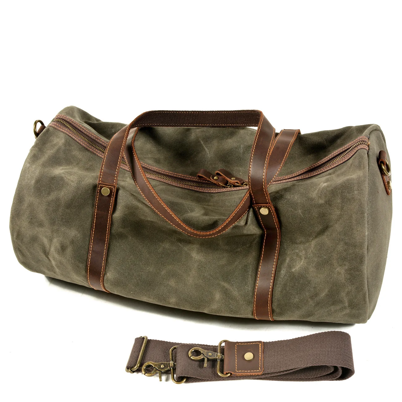 Retro folde rejsetaske, bærbar med stor kapacitet trænings-og vandtæt pose med stor kapacitet fritid udendørs skulder taske 0