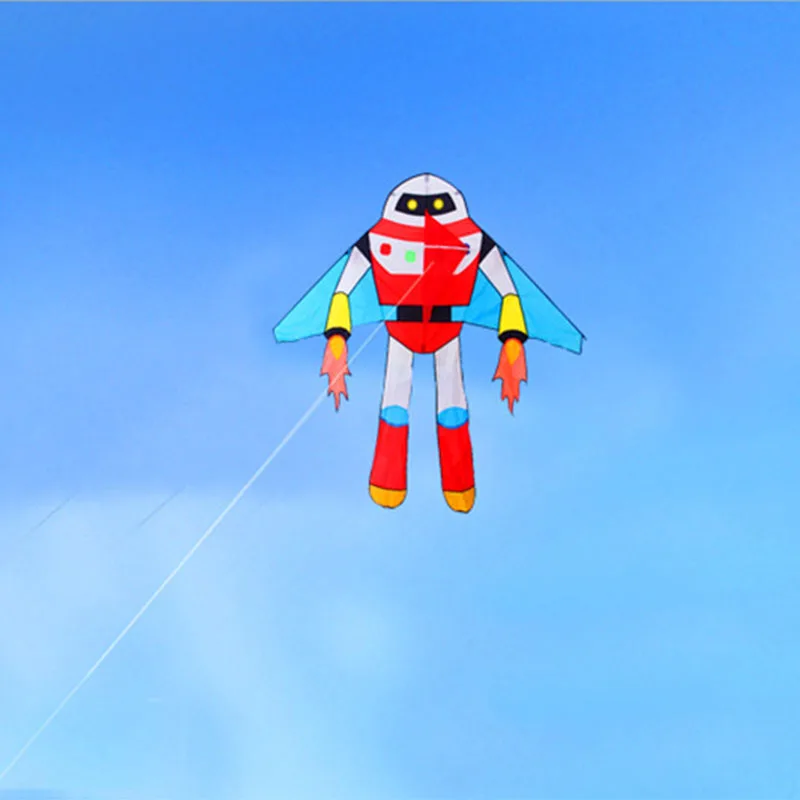 Gratis forsendelse dejlige robot bløde drageflyvning string power pro-line ripstop eagle windsurf carpe vind sok weifang kite fabrik 0