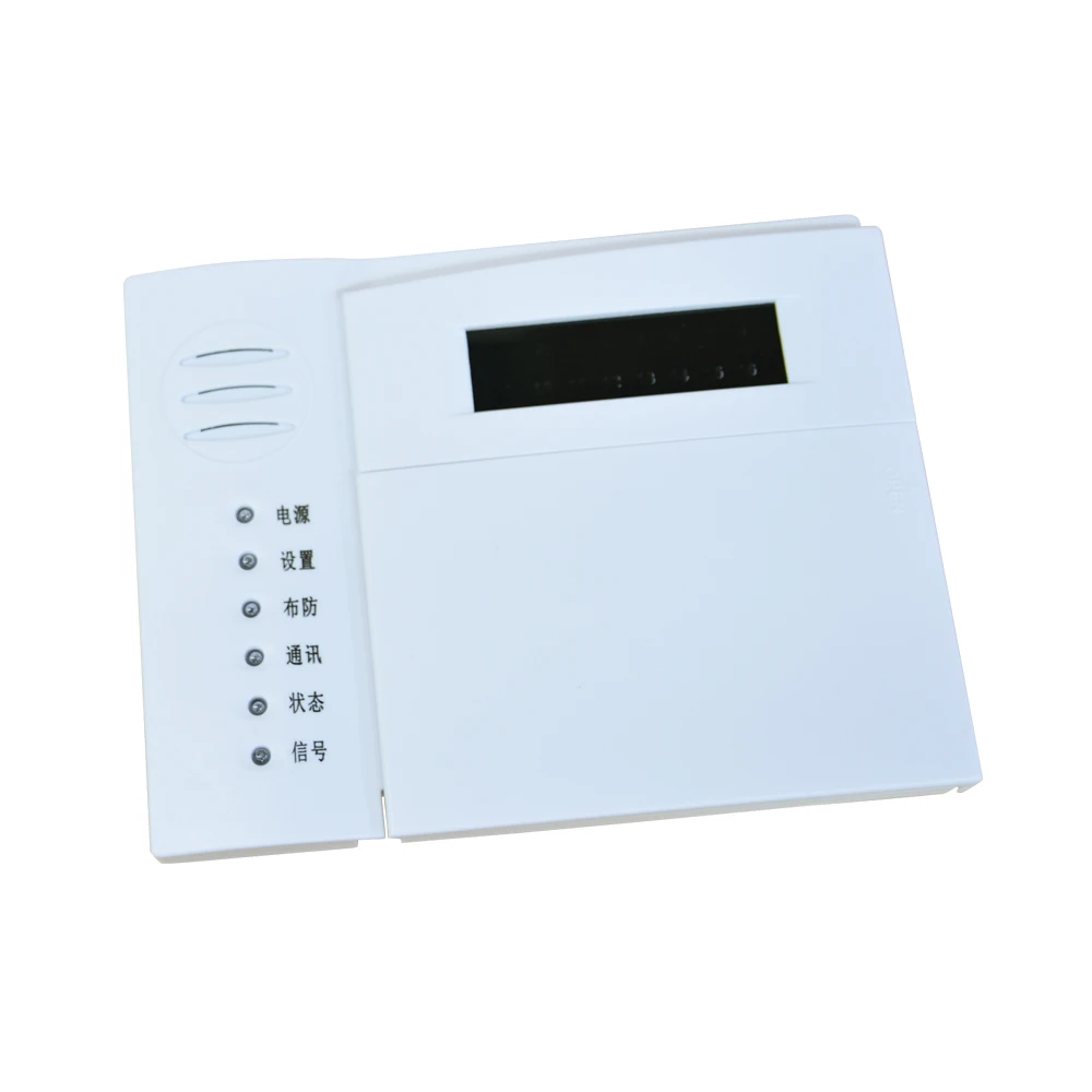 Hot salg industrielle hjem sikkerhed alarm system PSTN opkald 8/16 wire og 16 trådløse zoner PIR sensor røgalarm døren åben 0