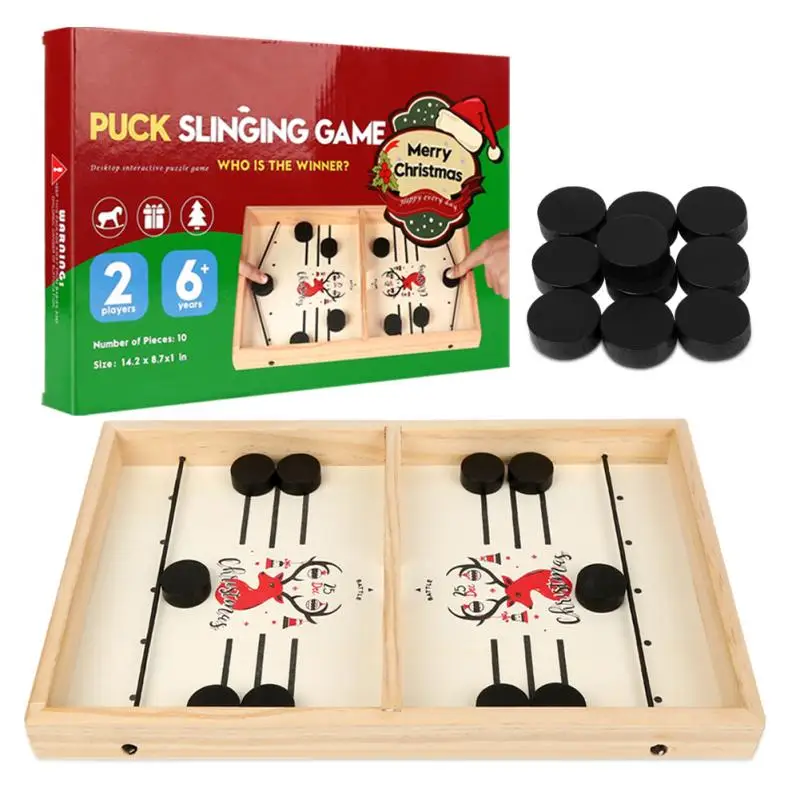 Bordfodbold Vinder Spil Tabel Hockey Spil Catapult Skak Forældre-barn Interaktive Toy Hurtigt Slynge Puck, brætspil, Legetøj Til Børn 0