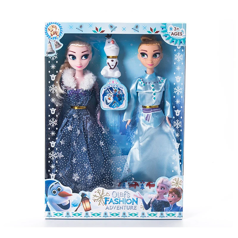 Frosne Anna Elsa Prinsesse Baby Doll 30cm Disney-Figurer Figur Legetøj til Børn Julegaver 0
