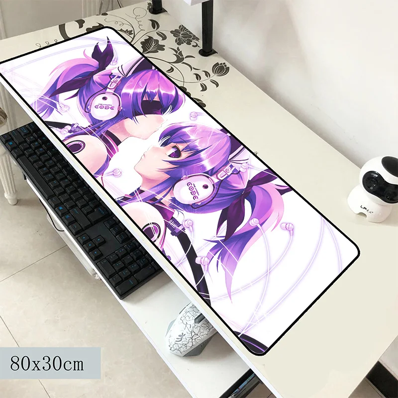 Anime girl musemåtte 3d-pad til mus notbook computer musemåtte pc gaming padmouse gamer bærbar 80x30cm mus måtter 0