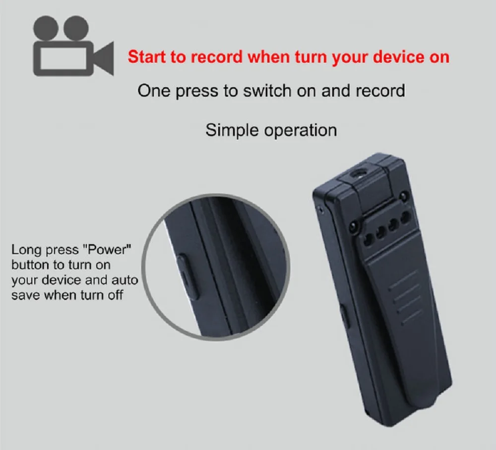 Mini Video-Optager Infrarød Mini Kamera HD 1080P Micro Kamera, Lyd-Optager nattesyn DVR Videokamera Pocket Cam Sport 0