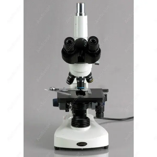 Elev Skole-AmScope Forsyninger 40X-2000X 3W LED Siedentopf Trinokulartubus Sammensat Mikroskop + USB-5MP Kamera 0