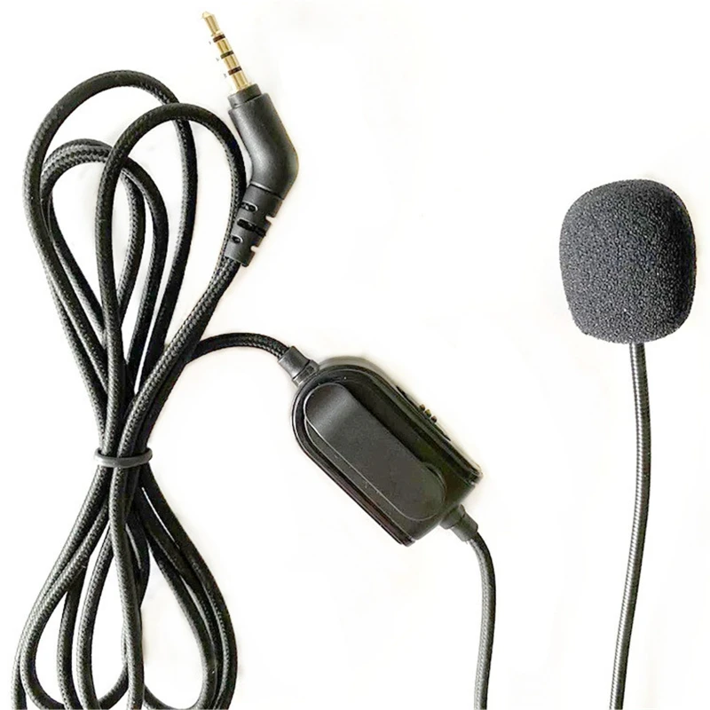 3,5 mm VoIP-Hovedtelefon Kabel med Mikrofon til Boompro Gaming Headset V-MODA Crossfade M-100 LP LP2 M-80 Audio - Line med Mute 0