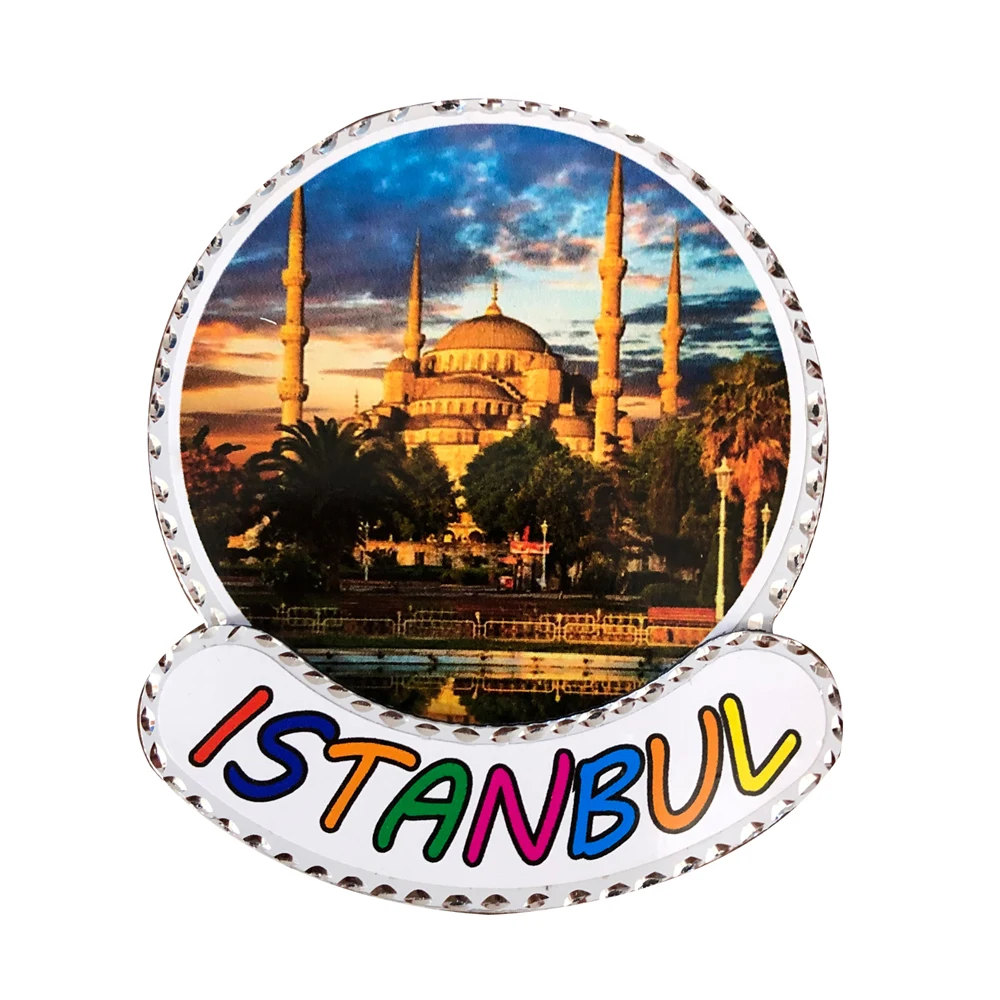 Tyrkisk Håndlavet Istanbuls Hagia Sophia Køleskab Magnet 2 stykker Gave 0