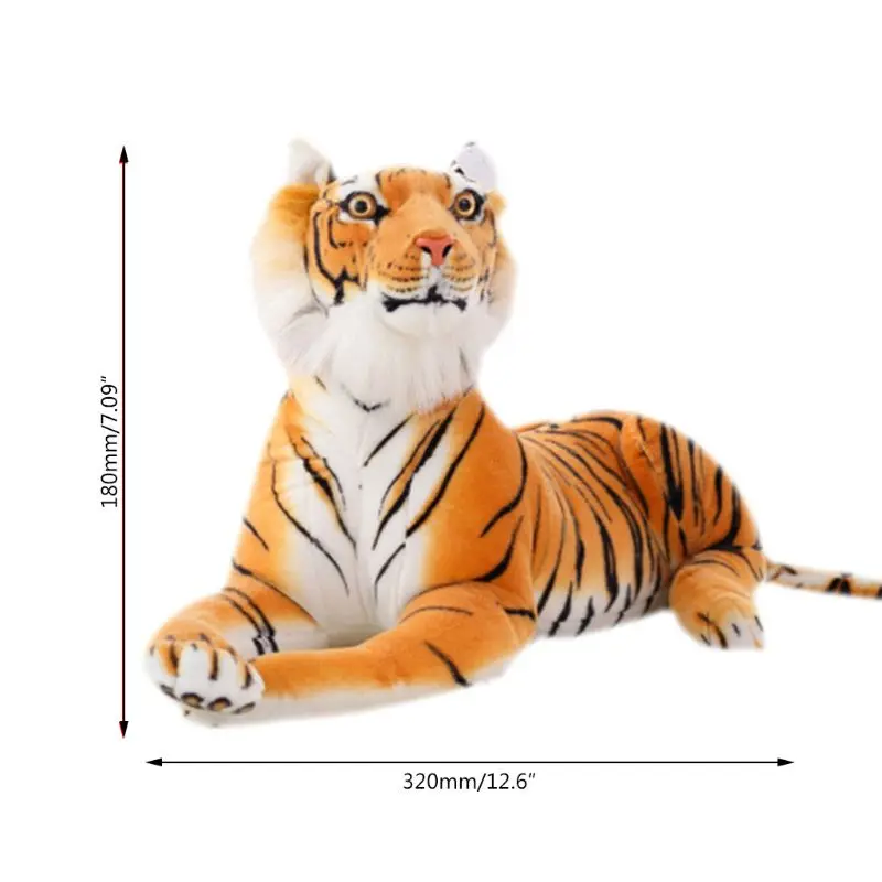 Blødt Fyld Sumatra Tiger Plys Legetøj Pude Cartoon Animal Store Mønster Kawaii Dukke Bomuld Legetøj L41D 0