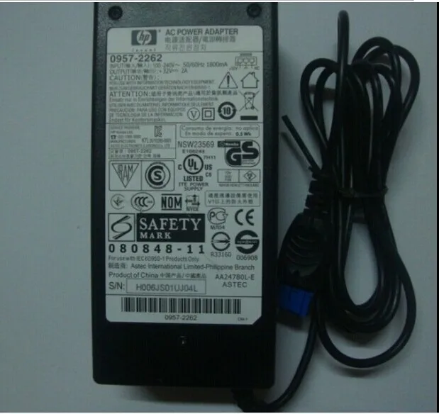 Original 0957-2262 AC Power Adapteren Oplader til HP OFFICEJET PRO 8000 8500 Printer - 02164A 0