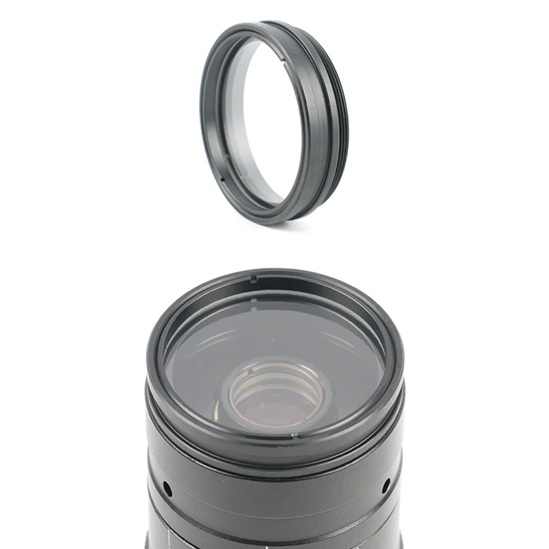 1X Beskyttelse Barlow Ekstra Objektiv-Glas Linse Undgå Sod For 120X 300X 200X 180X C-MOUNT-objektiver Video-Mikroskop-Kamera 0