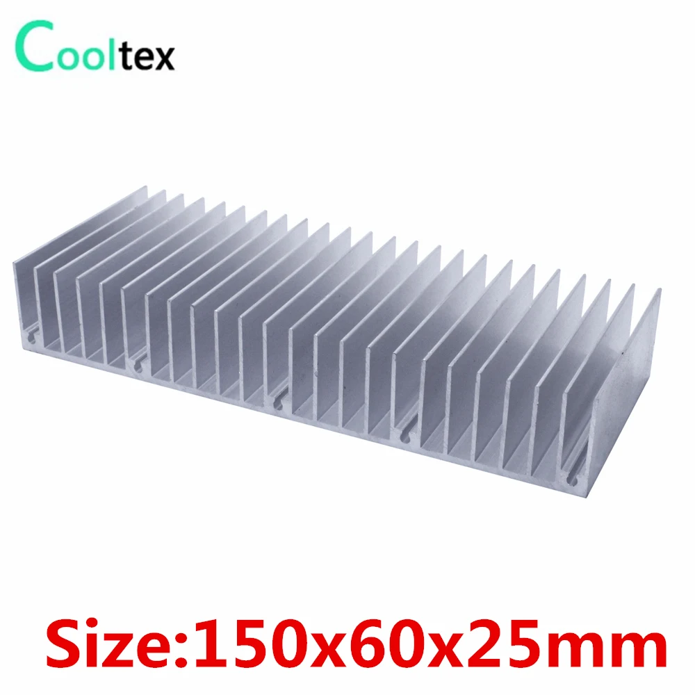 (Særtilbud) 150x60x25mm radiator Aluminium heatsink Ekstruderet køleplade til LED Elektroniske varmeafledning cooling køler 0