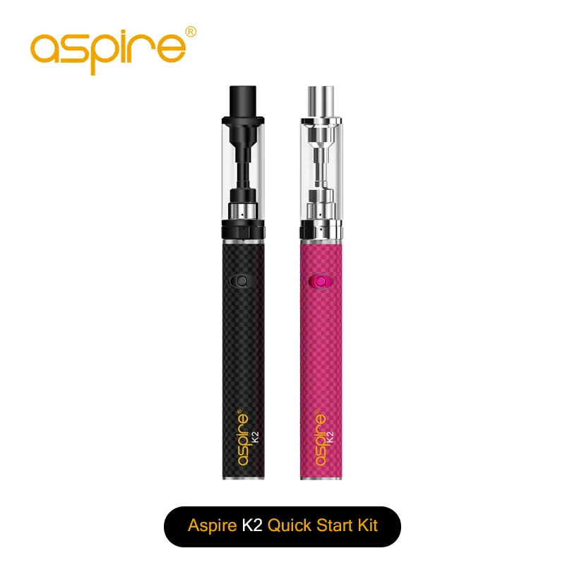 Elektronisk Cigaret Aspire Hurtig Start Vape Kit 2 med 1,8 ml Tank Bvc Spole 1.6 ohm-800mah Batteri Kapacitet Vape Pen startpakke 0
